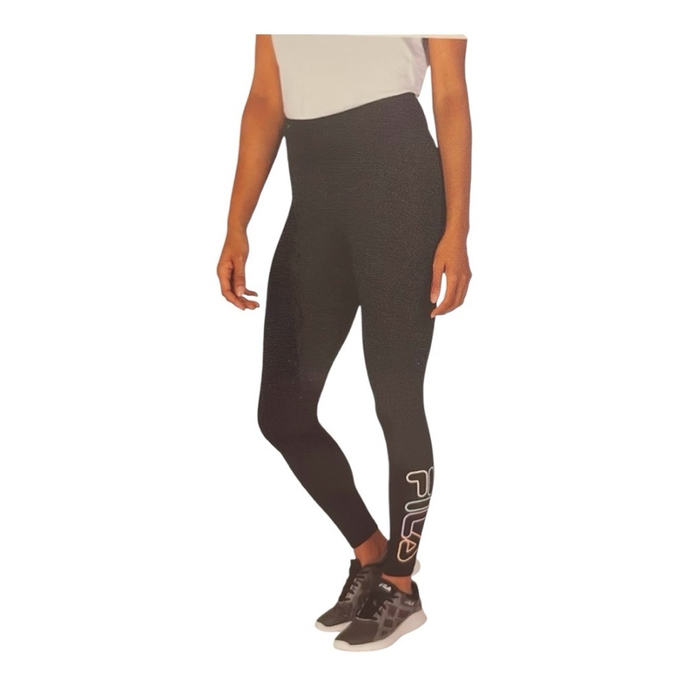 ♥️Fila♥️Logo Black Leggings size (Medium)
